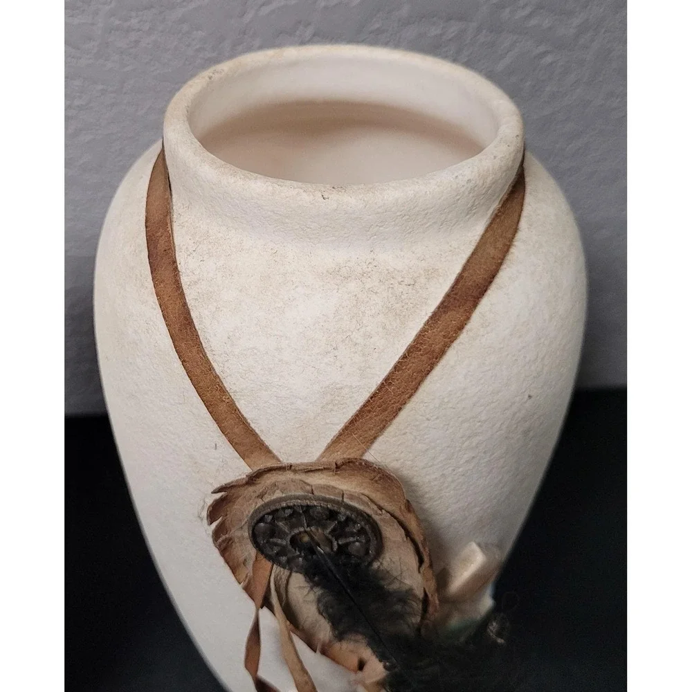 Vintage Southwestern-style Ceramic Vases Contemporary Decorative Art Read As Is